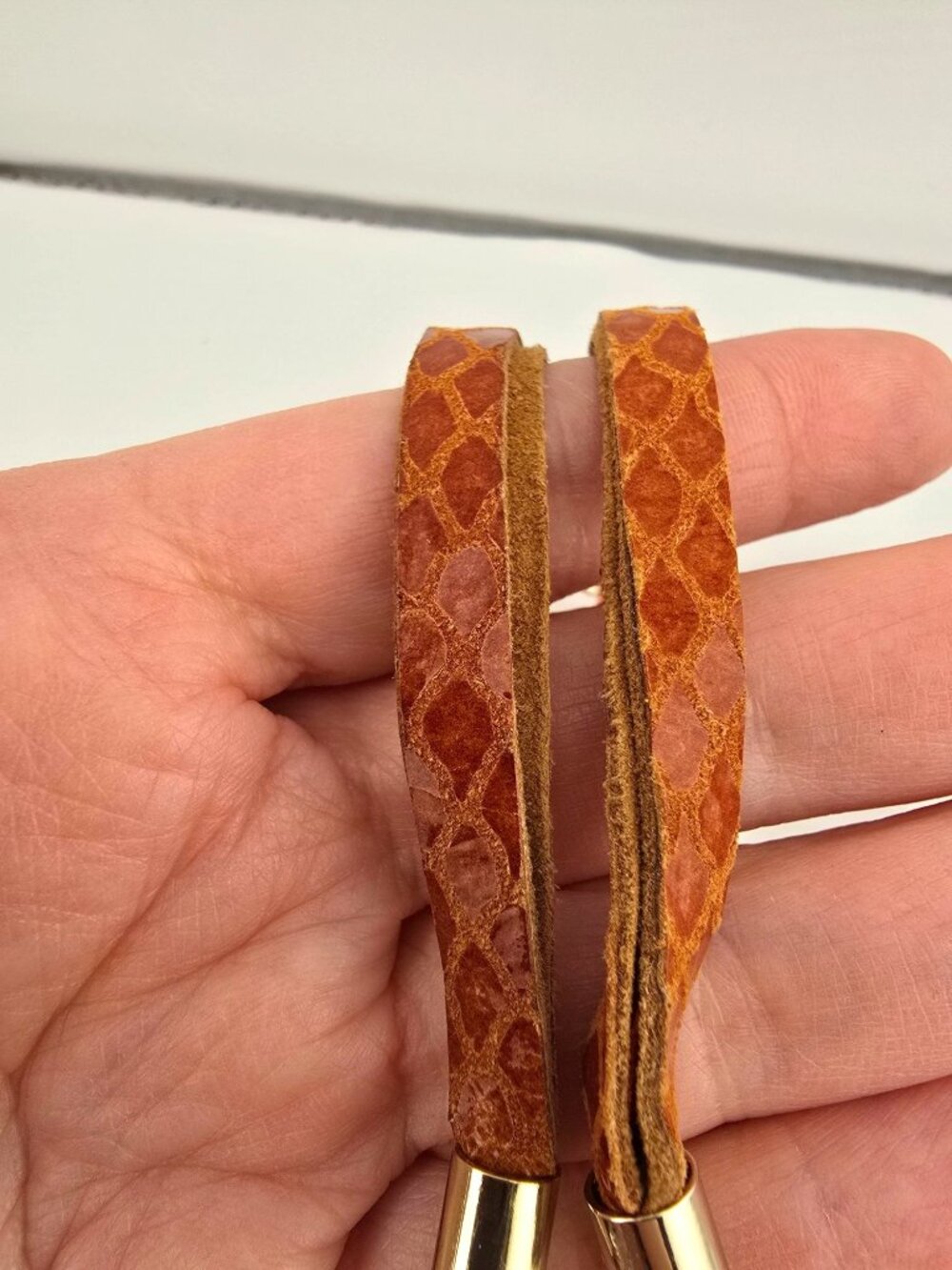 NWT Chicos Imane Long Necklace Orange MCM Boho Statement 36" - Picture 3 of 11